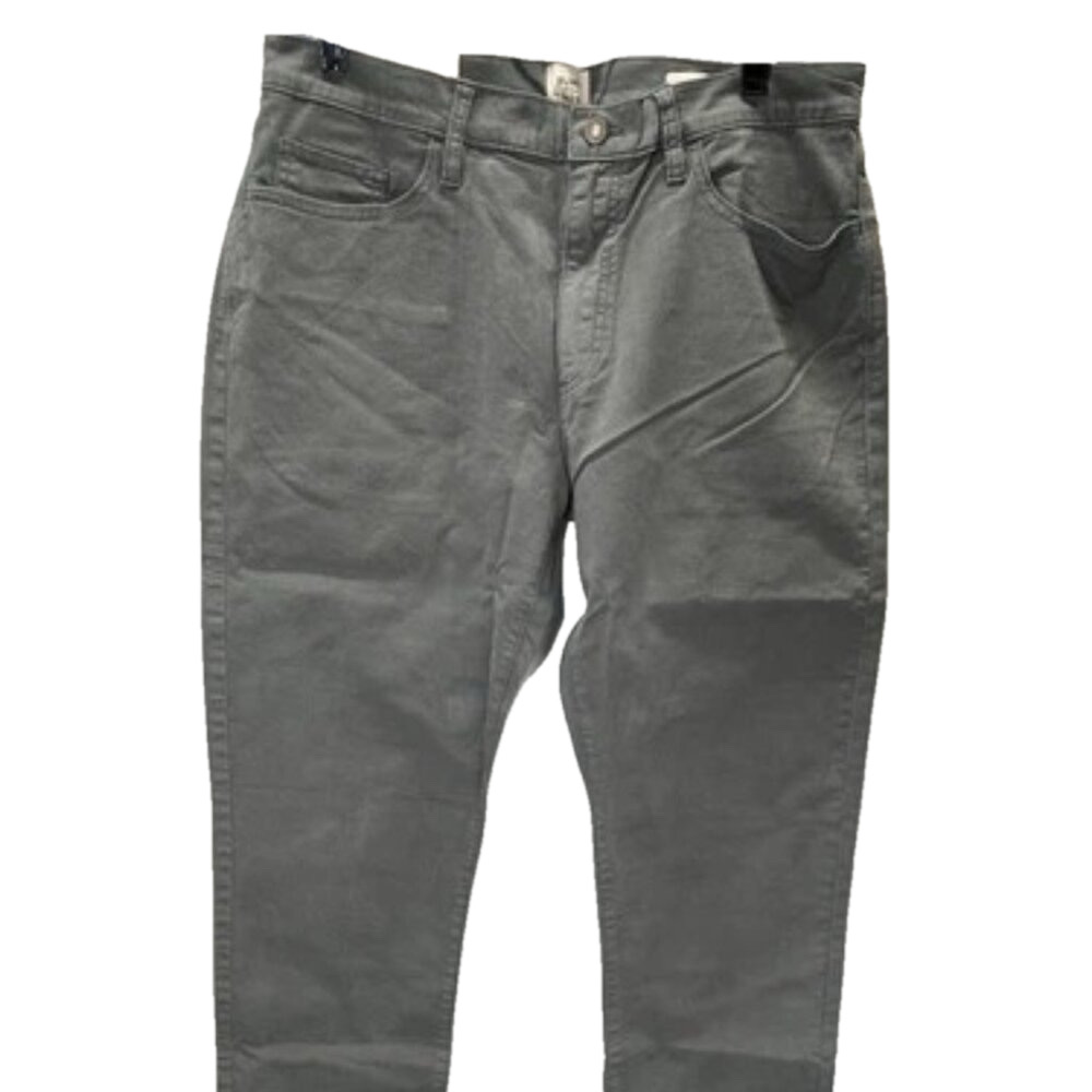 NEW FLINT AND TINDER Mens Jeans Charcoal Size 34x32 365 Pant HB Slim Spun Cotton